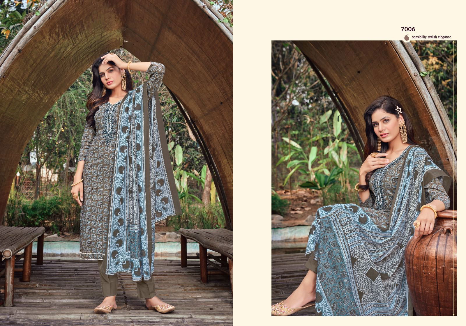 Chand Bibi By Shivang Printed Cotton Dress Material Catalog